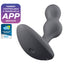 Satisfyer Deep Diver App - Vibrating Anal Plug, Grey