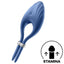 Additional view 2 of Satisfyer Duelist - Vibrating Ring, Blue