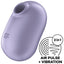 Satisfyer Pro To Go 2 - Double Air-Pulse Clitoral Stimulator, Violet