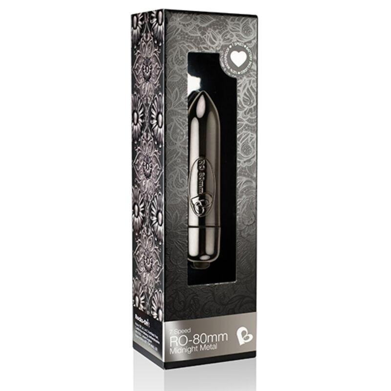Rocks-Off RO-80 Midnight Metal - Vibrating Bullet