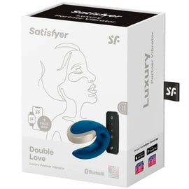 Satisfyer Double Love - App-Controlled Couples Vibrator, Blue