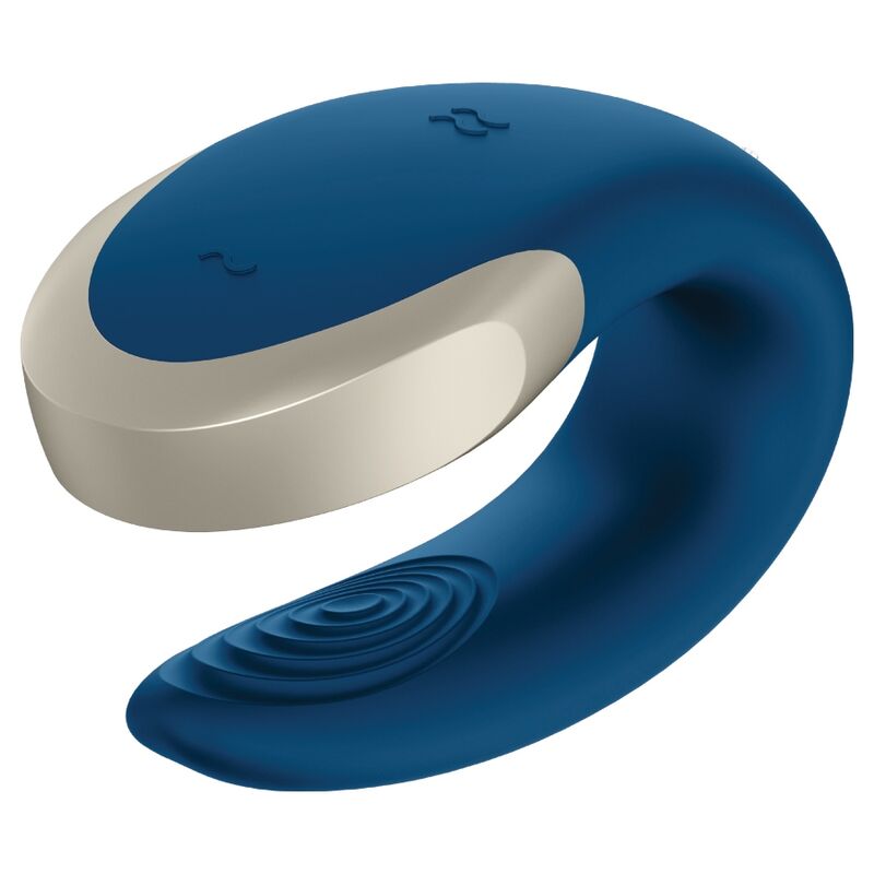 Additional view 3 of Satisfyer Double Love - App-Controlled Couples Vibrator, Blue