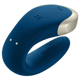 Additional view 4 of Satisfyer Double Love - App-Controlled Couples Vibrator, Blue