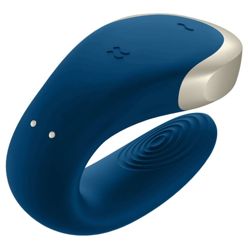 Additional view 4 of Satisfyer Double Love - App-Controlled Couples Vibrator, Blue