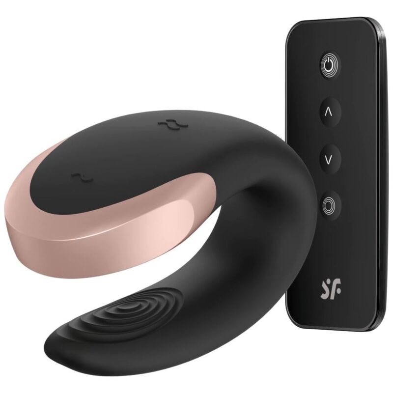 Additional view 2 of Satisfyer Double Love - App-Controlled Couples Vibrator, Black