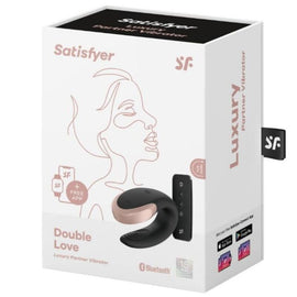 Satisfyer Double Love - App-Controlled Couples Vibrator, Black
