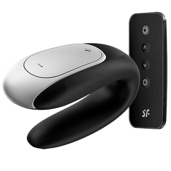 Additional view 4 of Satisfyer Double Fun - Couples Vibrator, Black