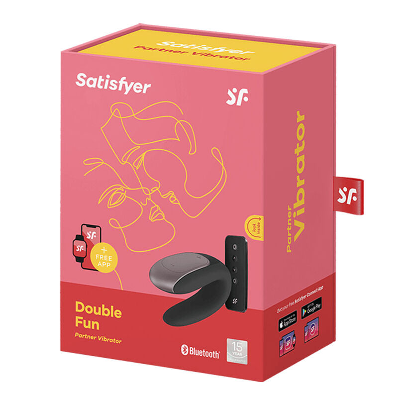 Satisfyer Double Fun - Couples Vibrator, Black Main image