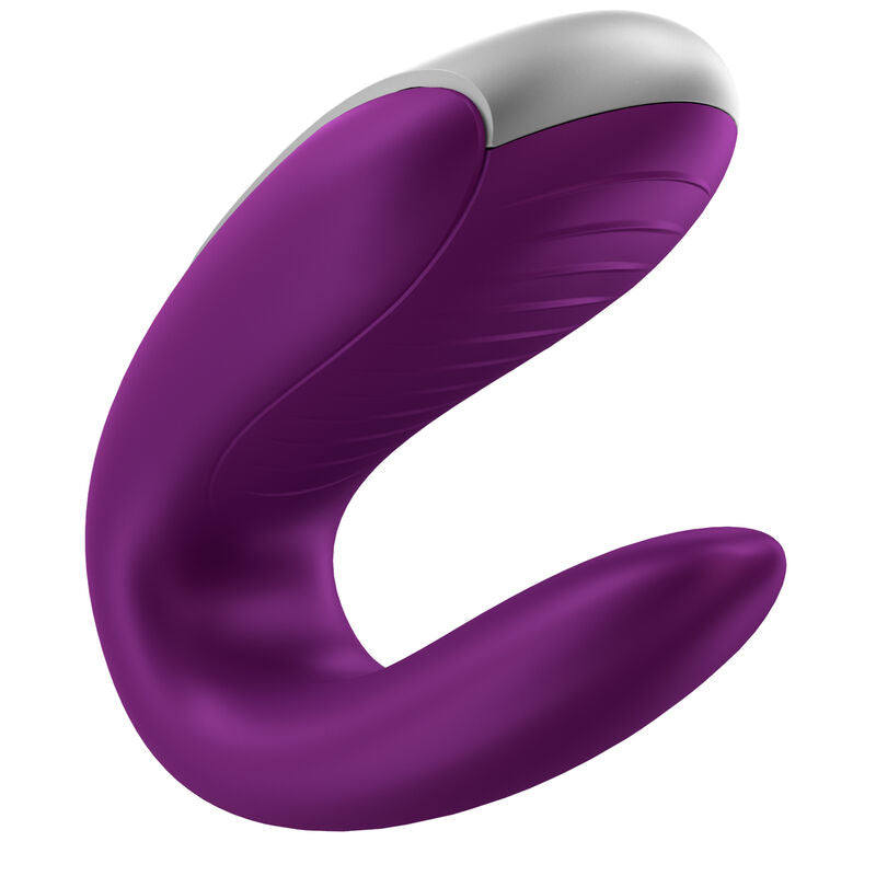 Additional view 9 of Satisfyer Double Fun - Couples Vibrator, Purple