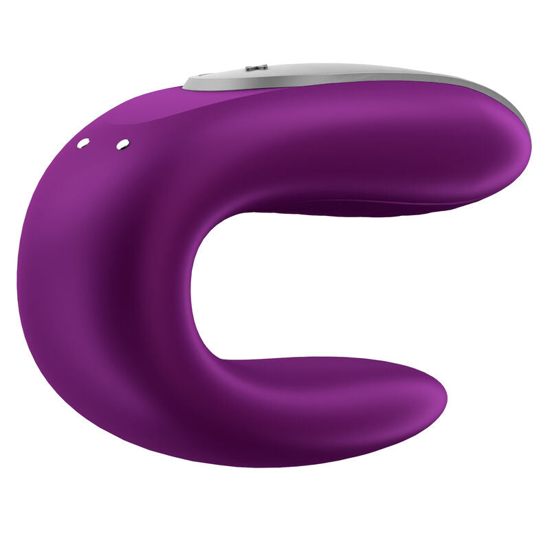 Additional view 7 of Satisfyer Double Fun - Couples Vibrator, Purple