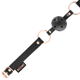 Additional view 6 of BeGme Black Edition - Vegan Leather Ball Gag