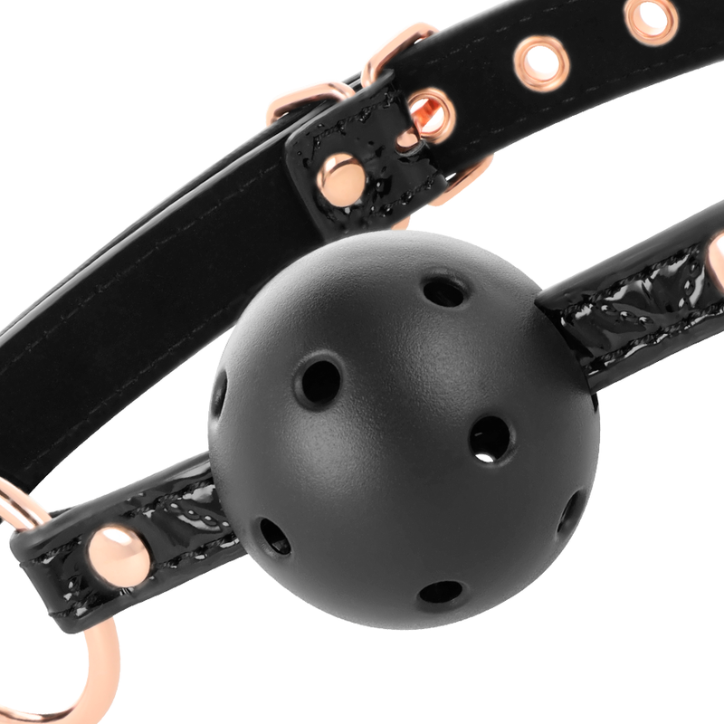 Additional view 5 of BeGme Black Edition - Vegan Leather Ball Gag