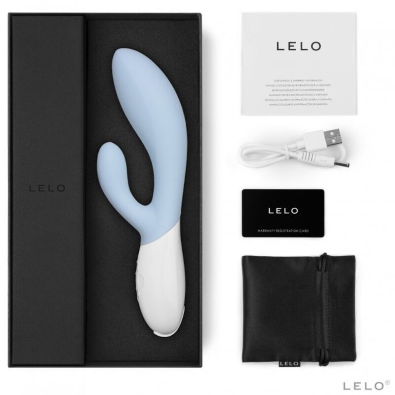 Additional view 2 of LELO Ina 3 - Rabbit Vibrator, Celeste