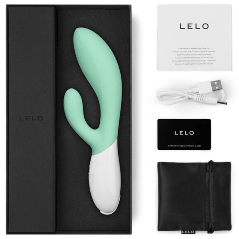 LELO Ina 3 - Rabbit Vibrator, Seaweed Green Secondary image