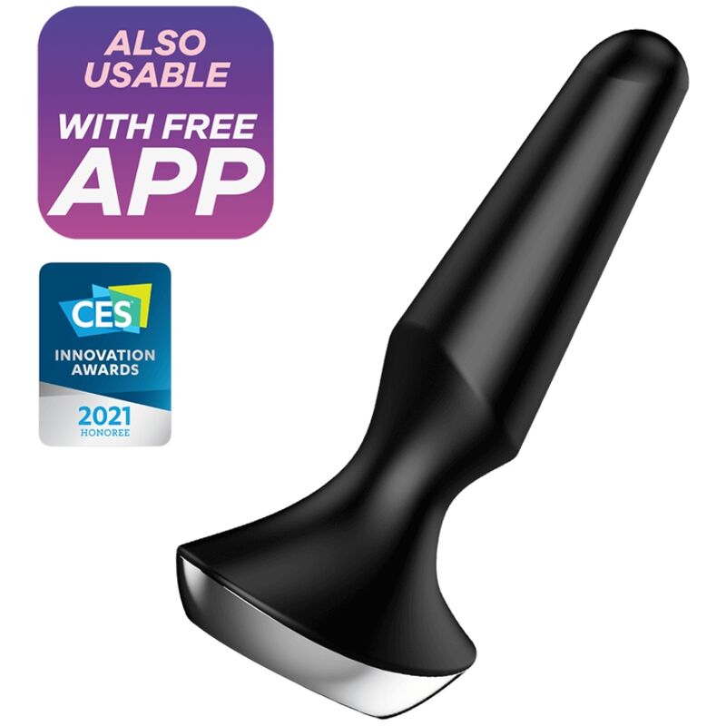 Additional view 2 of Satisfyer Plug-ilicious 2 - App-Controlled Anal Plug, Black