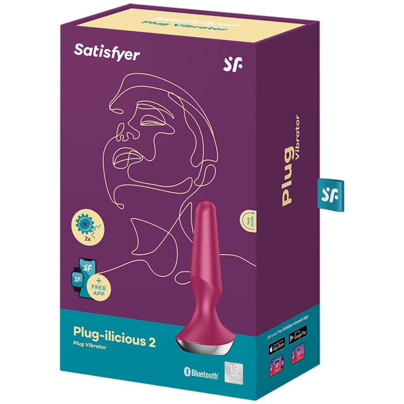 Satisfyer Plug-ilicious 2 - App-Controlled Anal Plug, Berry