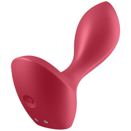 Additional view 2 of Satisfyer Backdoor Lover - Vibrating Anal Plug, Red