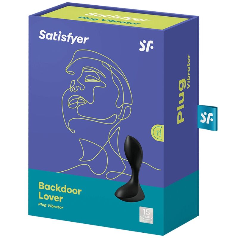 Satisfyer Backdoor Lover - Vibrating Anal Plug, Black