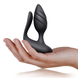 Additional view 7 of Rocks-Off Cocktail - Remote-Control Anal Plug, Black