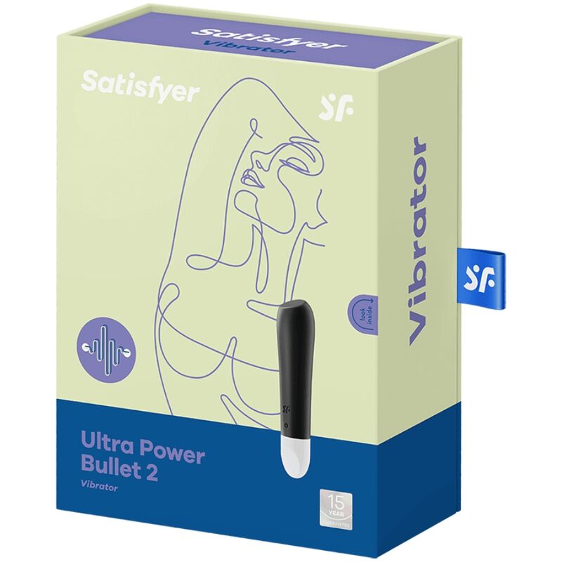 Satisfyer Ultra Power Bullet 2 - Bullet Vibrator, Black Immagine principale del prodotto