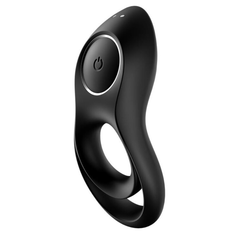 Additional view 3 of Satisfyer Legendary Duo - Vibrating Performance Ring, Black