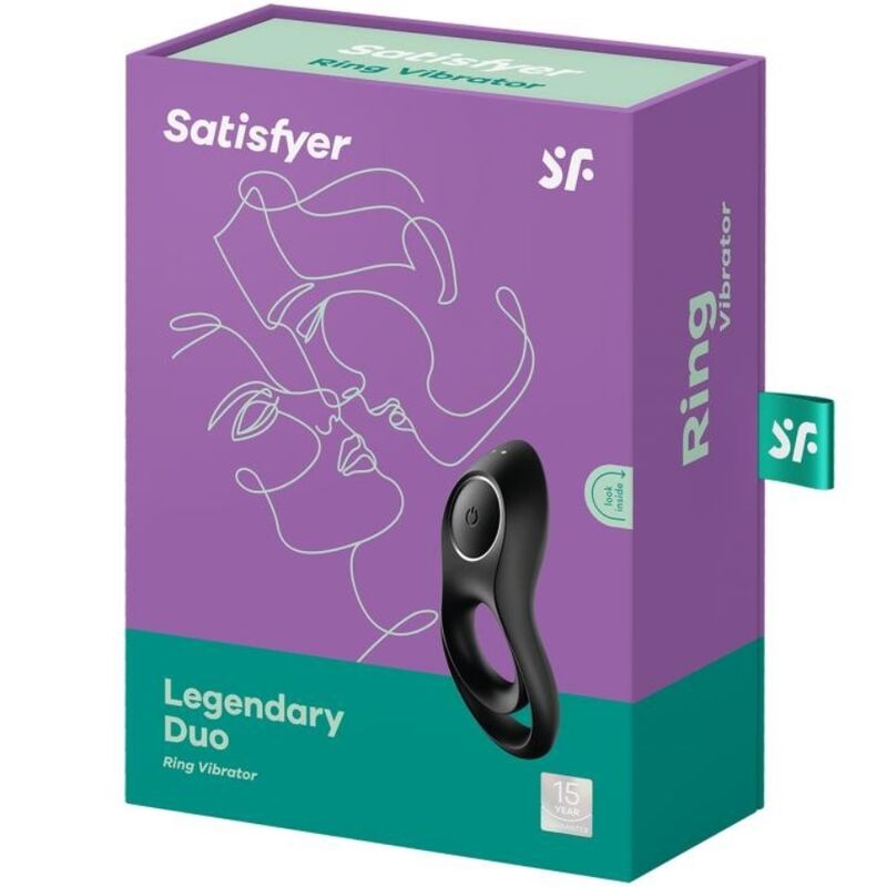 Satisfyer Legendary Duo - Vibrating Performance Ring, Black