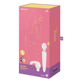 Satisfyer Double Wand-er App - Wand Massager, White
