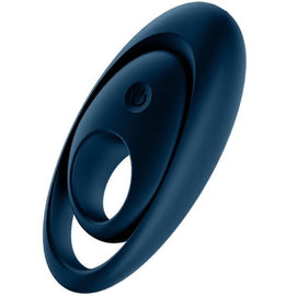 Additional view 2 of Satisfyer Glorious Duo - Vibrating Performance Ring, Blue