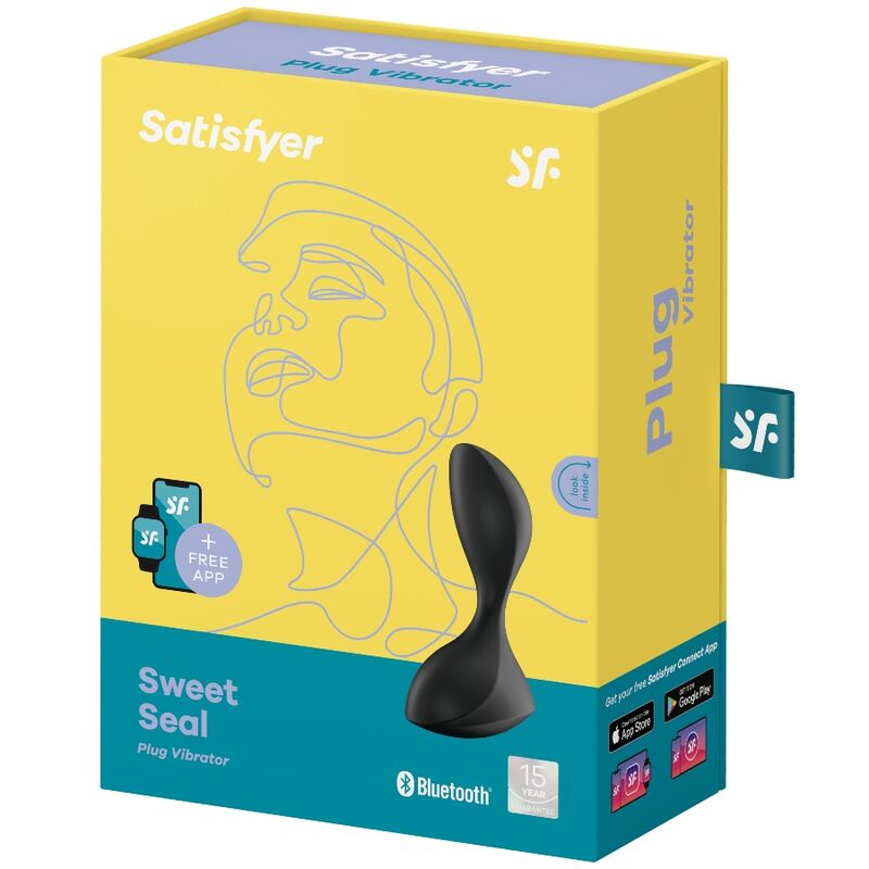 Satisfyer Sweet Seal App - Vibrating Anal Plug, Black