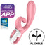Satisfyer Hug Me Rabbit App - Rabbit Vibrator, Pink