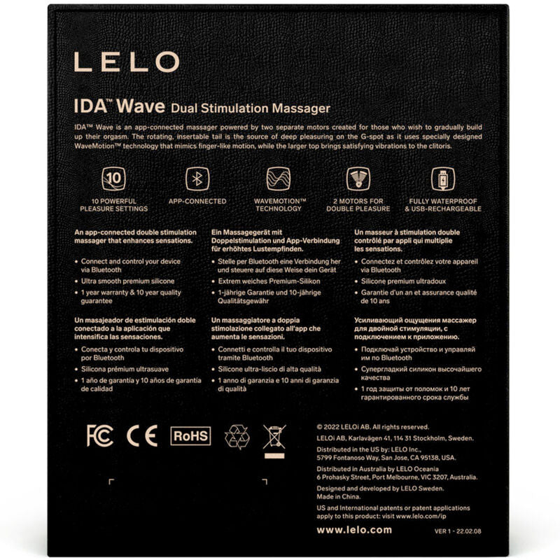 LELO Ida Wave - App-Connected Couples Vibrator, Coral Secondary image