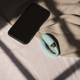 Additional view 8 of LELO Tiani Harmony - App-Connected Couples Vibrator, Aqua Green