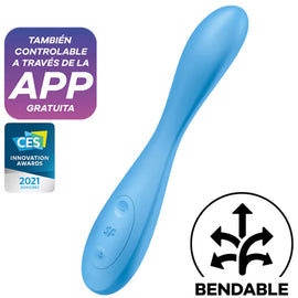 Additional view 2 of Satisfyer G-Spot Flex 4+ - App-Controlled G-Spot Vibrator, Blue