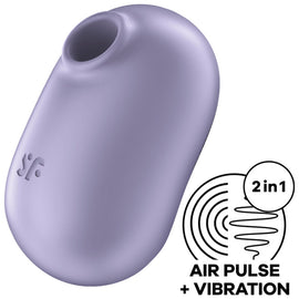 Satisfyer Pro To Go 2 - Double Air-Pulse Clitoral Stimulator, Violet