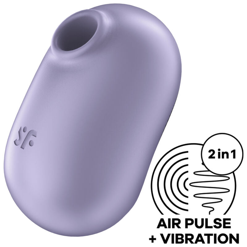 Satisfyer Pro To Go 2 - Double Air-Pulse Clitoral Stimulator, Violet