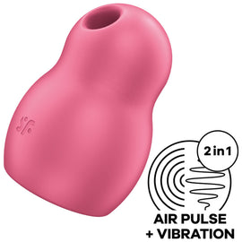 Additional view 2 of Satisfyer Pro To Go 1 - Double Air-Pulse Clitoral Stimulator, Red