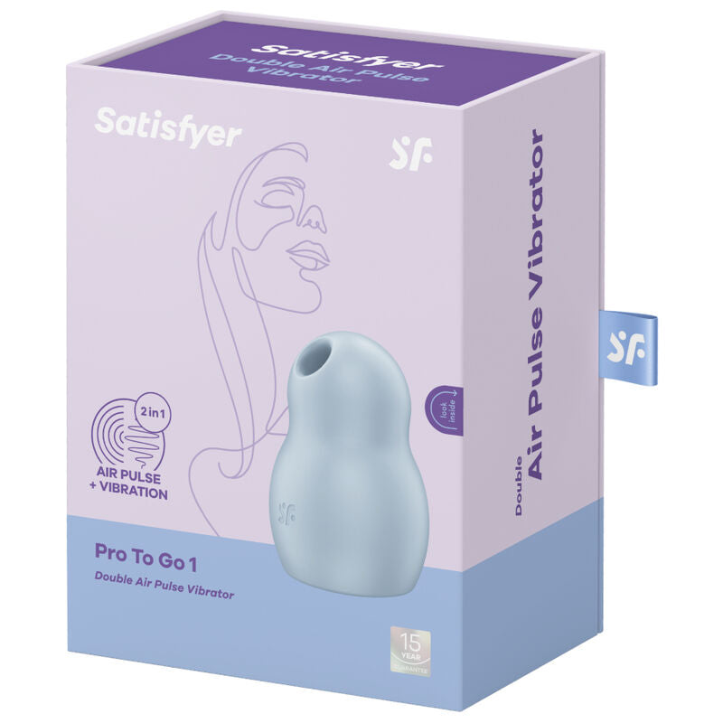 Satisfyer Pro To Go 1 - Double Air-Pulse Clitoral Stimulator, Red