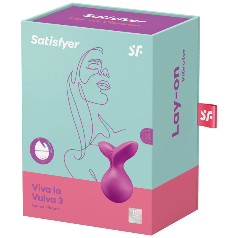 Satisfyer Viva La Vulva 3 - Lay-On Vibrator, Violet