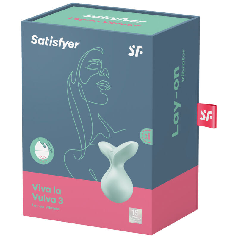 Additional view 2 of Satisfyer Viva La Vulva 3 - Lay-On Vibrator, Violet