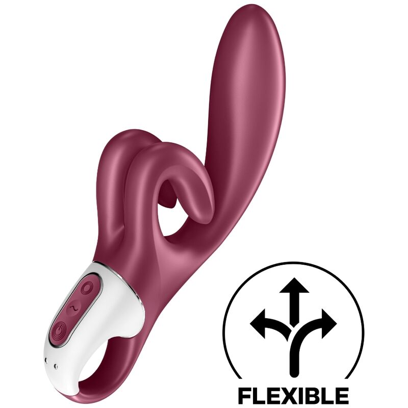 Additional view 3 of Satisfyer Touch Me - Rabbit Vibrator, Red