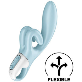 Additional view 3 of Satisfyer Touch Me - Rabbit Vibrator, Blue