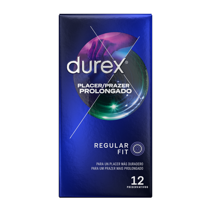 Durex Pleasure Prolonged Delay - Condoms, 12 Pack