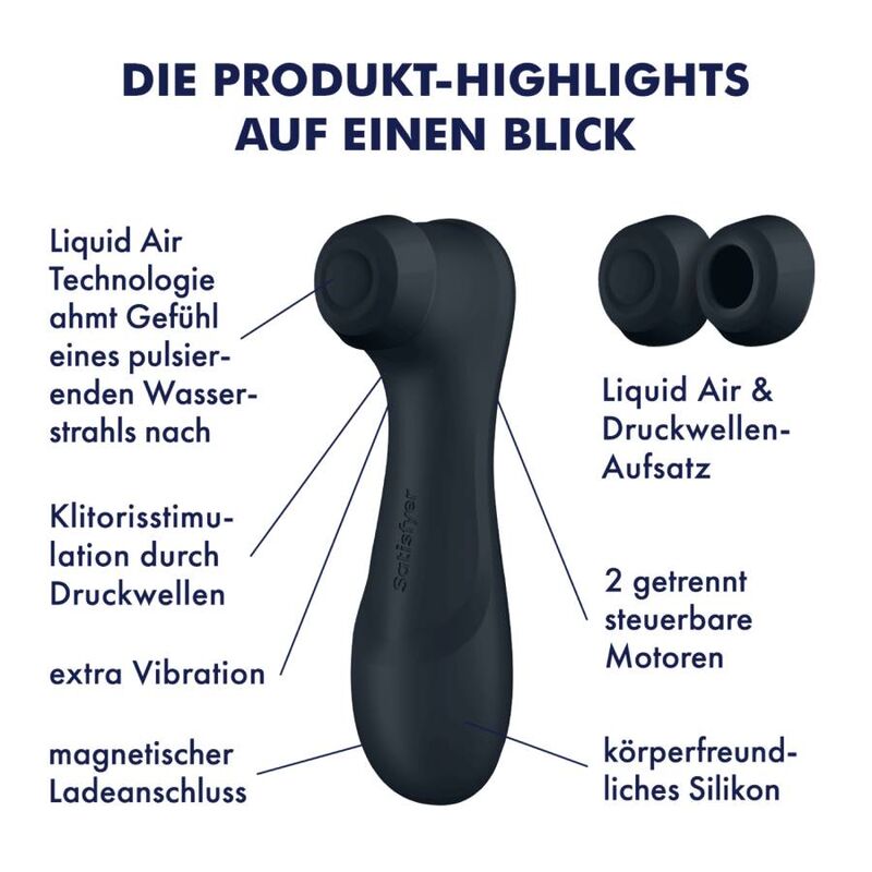 Additional view 3 of Satisfyer Pro 2 Generation 3 - Liquid Air Clitoral Stimulator, Wine Red