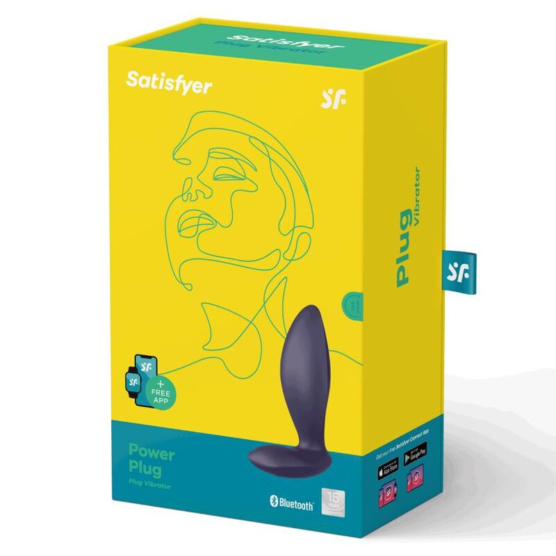 Satisfyer Power Plug - App-Controlled Anal Plug, Purple Main image