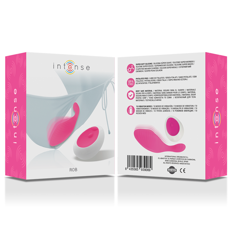 Additional view 2 of Intense Rob - Remote-Control Panty Vibrator, Pink