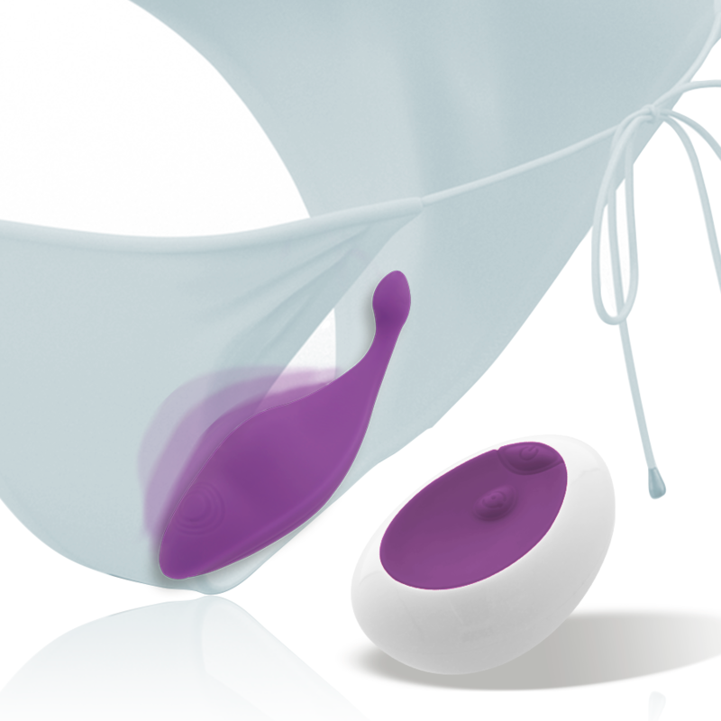 Additional view 4 of Intense Mindy - Remote-Control Panty Vibrator, Purple