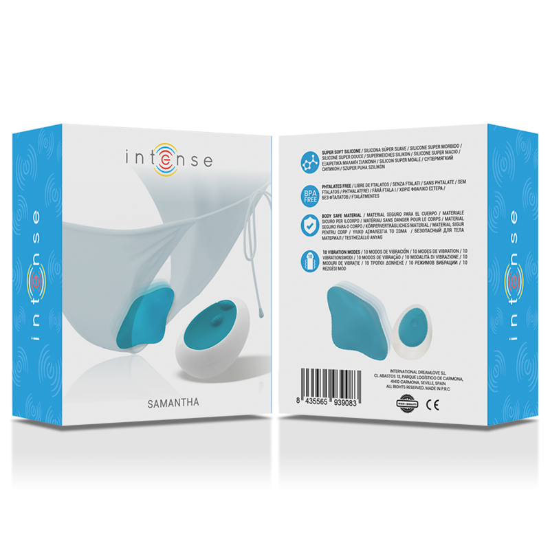Intense Samantha - Remote-Control Panty Vibrator, Blue Secondary image