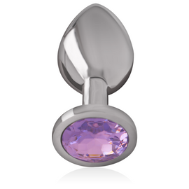 Additional view 3 of Intense Violet Crystal - Aluminum Anal Plug, Size S
