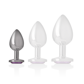 Additional view 5 of Intense Violet Crystal - Aluminum Anal Plug, Size S