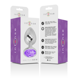 Additional view 2 of Intense Violet Crystal - Aluminum Anal Plug, Size M